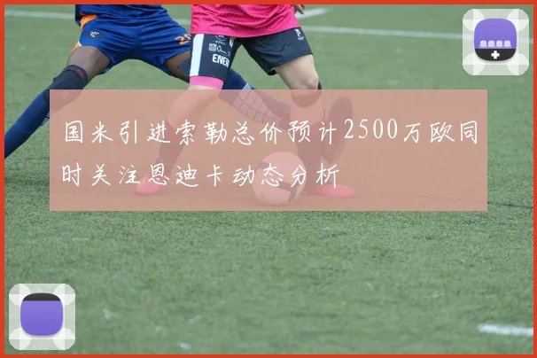 国米引进索勒总价预计2500万欧同时关注恩迪卡动态分析
